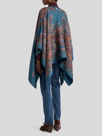 Etro Capes And Ponchos In Blue