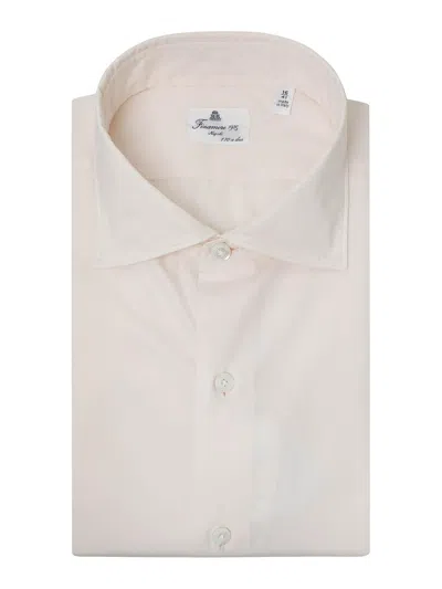 Finamore 1925 Slim-fit Shirt In Nude