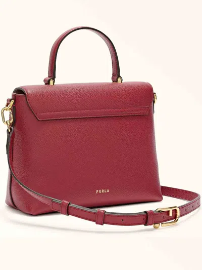 Furla Leather Handbag In Red