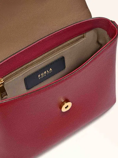 Furla Leather Handbag In Red