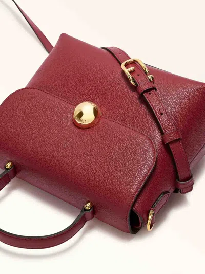 Furla Leather Handbag In Red