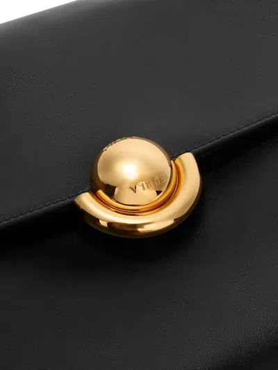 Furla Domus S Shoulder Bag With Adjustable Strap In Black