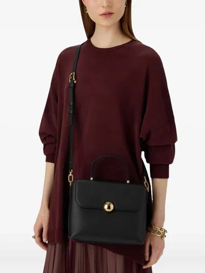 Furla Leather Handbag In Black