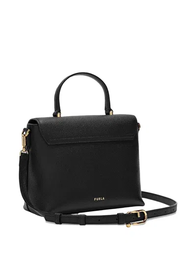 Furla Leather Handbag In Black