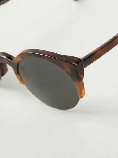 Shop Retrosuperfuture 'lucia Kids' Sunglasses In Brown