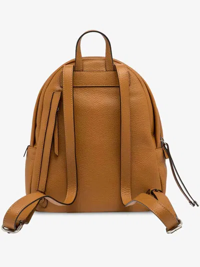 Gianni Chiarini Emanuela Backpack With Adjustable Straps And Top Handle In Orange