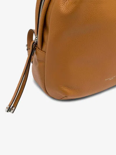 Gianni Chiarini Emanuela Backpack With Adjustable Straps And Top Handle In Orange