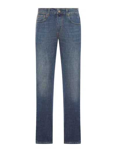 Incotex Cotton Denim Jeans In Blue