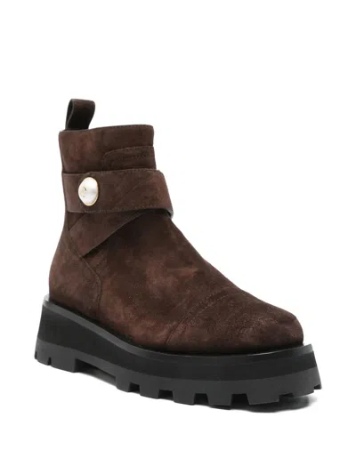 Jimmy Choo Meena Flat In Brown