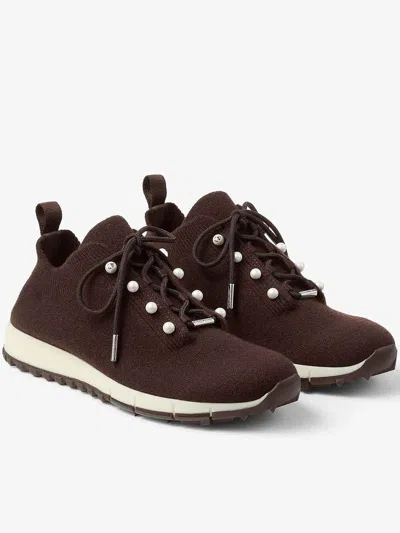 Jimmy Choo Veles Sneakers In Brown