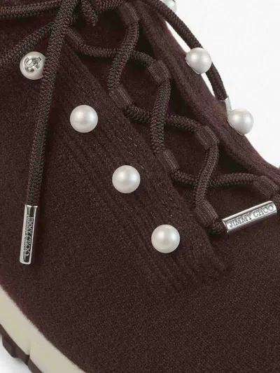 Jimmy Choo Veles Sneakers In Brown