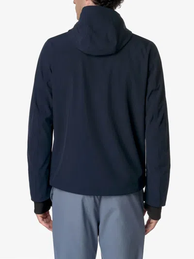 K-way Hooded Jacket Featuring Elasticated Cuffs In Blue