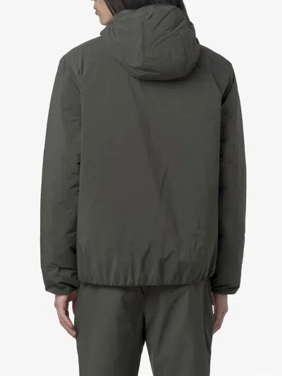 K-way Jack Hooded Zip-front Jacket In Green