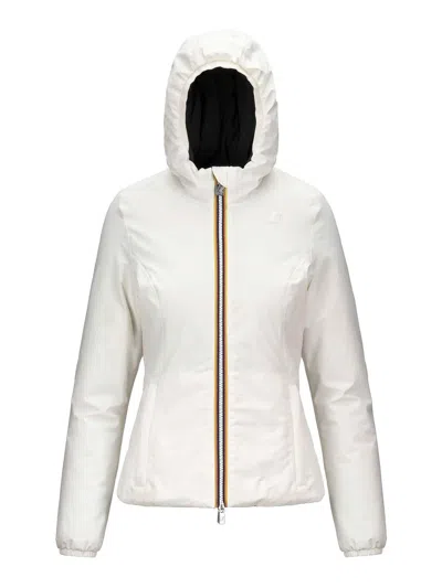 K-way Lily Hooded Quilted Jacket In White