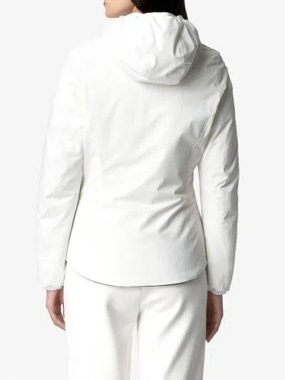 K-way Lily Hooded Quilted Jacket In White