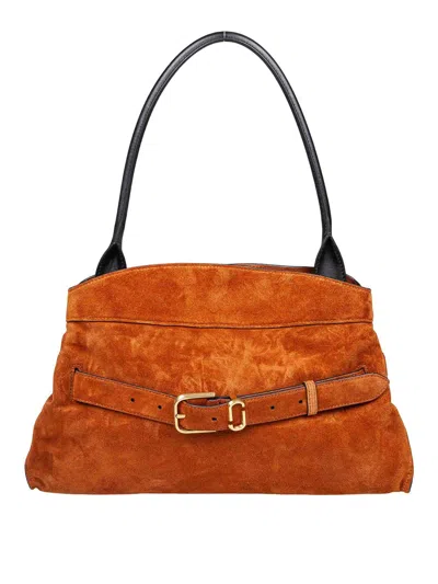 Marc Jacobs The Suede Dakota Satchel Bag In Yellow