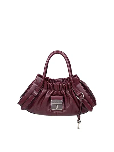 Marc Jacobs The Cristina Small Satchel Leather Cross-body Bag In Purple