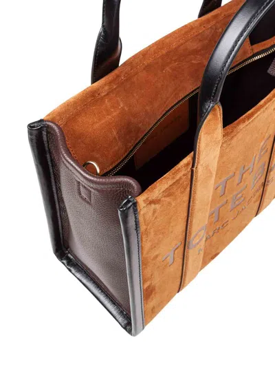Marc Jacobs The Medium Tote Bag In Tan Leather And Suede In Brown