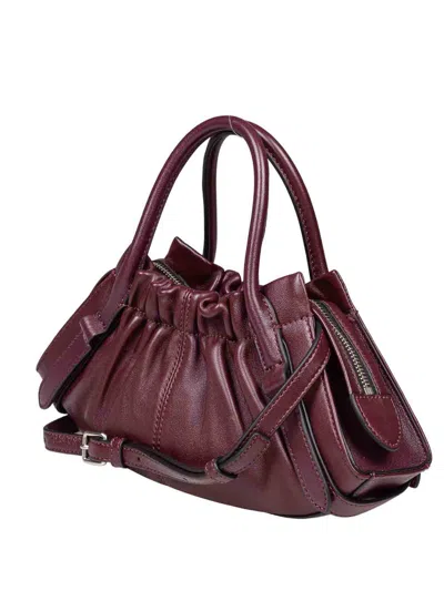 Marc Jacobs The Cristina Small Satchel Leather Cross-body Bag In Purple