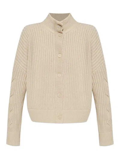 Max Mara Long-sleeved Sweater Jacket In Neutral