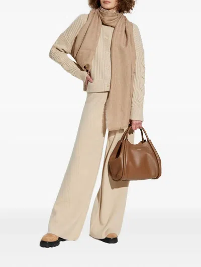 Max Mara Long-sleeved Sweater Jacket In Neutral