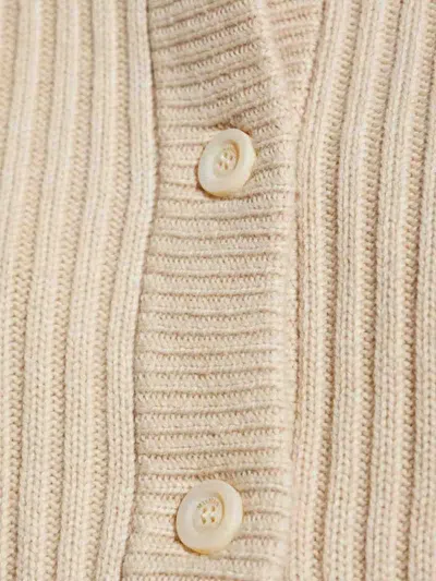 Max Mara Long-sleeved Sweater Jacket In Neutral