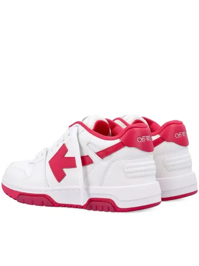 Off-white Out Of Office Women S Calf Leather Sneakers In Black