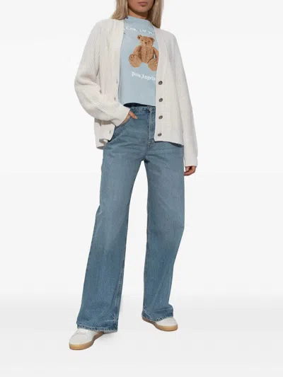 Palm Angels Cardigan In White