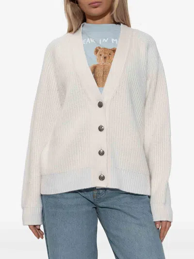 Palm Angels Cardigan In White