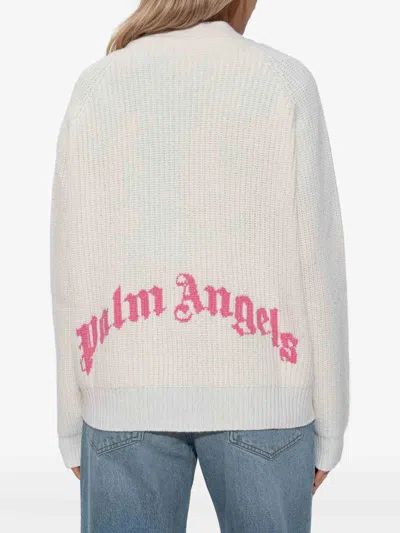 Palm Angels Cardigan In White