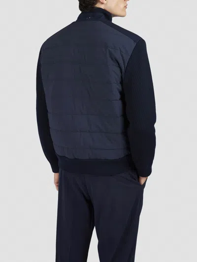 Paul & Shark Full Zip Jacket High Collar In Black