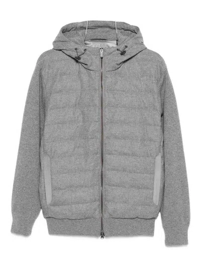 Paul & Shark Versatile Hooded Knitwear Featuring Pockets In Gray