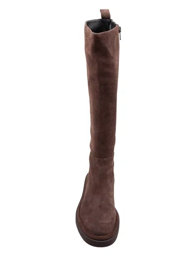 Paloma Barceló Paloma Barcelo Selma Boot In Brown Suede In Multi