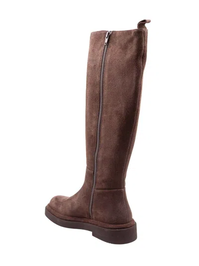 Paloma Barceló Paloma Barcelo Selma Boot In Brown Suede In Multi