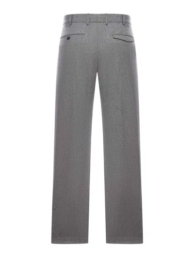 Pt Torino Michael Tailored Wool Trousers In Gray