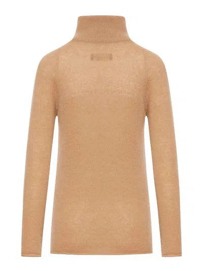 Roberto Collina Cashmere Turtleneck Sweater In Pink