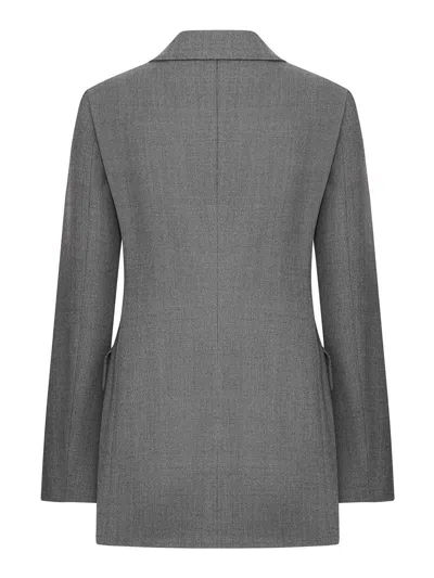 Seafarer Bonnie Double-breasted Wool Jacket In Gray
