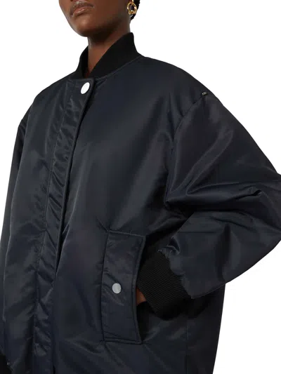 Sportmax Relaxed Fit Bomber Jacket Agape In Black