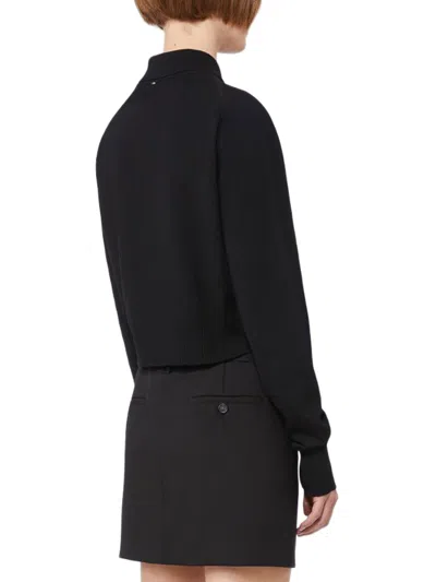 Sportmax Perseo Wool Cardigan In Black