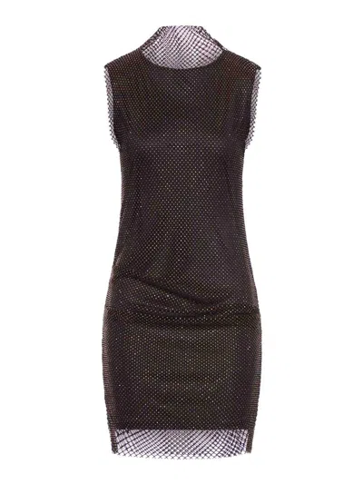 Sportmax Empoli Black Dress In Brown