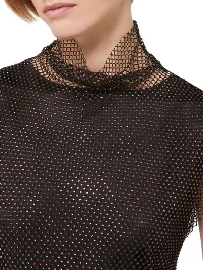 Sportmax Empoli Black Dress In Brown