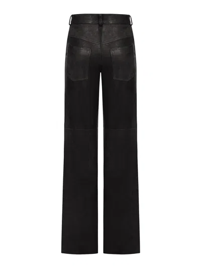 Salvatore Santoro Leather Pants In Black