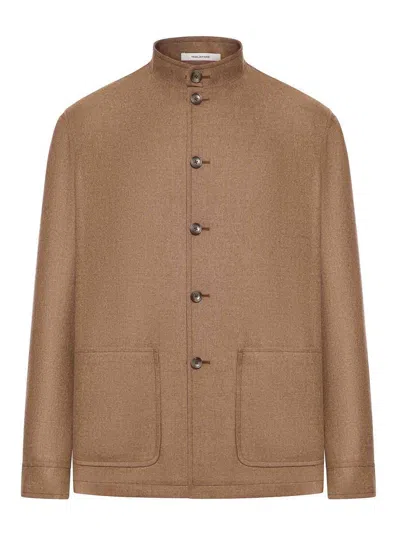 Tagliatore Wool Jacket In Brown