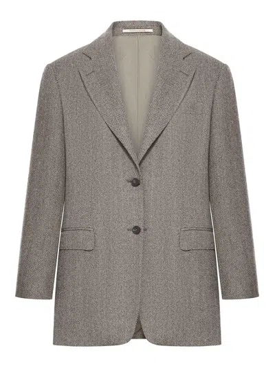 Tagliatore Woman Jacket Clothing In Gray