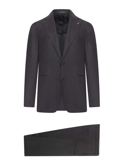 Tagliatore Tailored Wool Suit In Gray