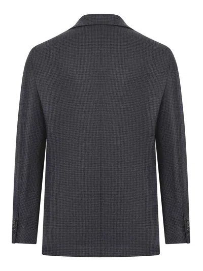 Tagliatore Single-breasted Tailored Wool Jacket In Black