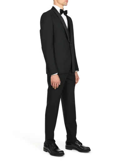 Tagliatore Dress With Vest In Black