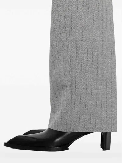 Twinset Twin-set Pinstripe Tailored Pants In Gray