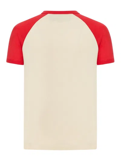 Valentino Short Sleeves Graphic Print In Neutral