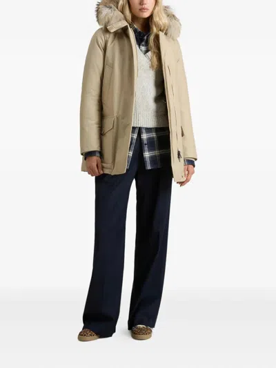 Woolrich Arctic Detachable Fur Parka In Neutral